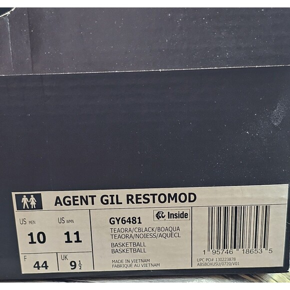 Adidas Agent Gil Restomod Mens Size 10 Team Orange Basketball Shoes NEW GY6481 - Picture 9 of 10